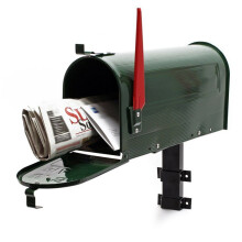 Buzón de diseño americano verde para montar en la pared modelo 16_0000336