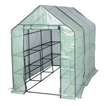 Estufa com prateleiras brancas 143x215x195 cm 19_0000968