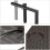 Table de balcon pliante pliable 3 niveaux réglable marron 13_0002691_2 4