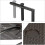 Table de balcon pliante pliable 3 niveaux réglable marron 13_0002691_2 3
