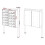 Bloc 12 cassette postali 2x6 compartimenti sovrapposti supporto antracite 16_0000025 2
