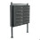 Bloc 12 cassette postali 2x6 compartimenti sovrapposti supporto antracite 16_0000025 1