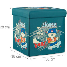 Opvouwbare kinderkruk met deksel 38 cm blauw 13_0002799_2