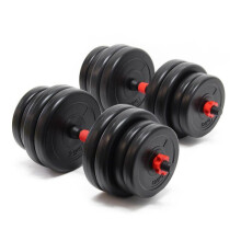 Jeu haltères 30 kg plaques de poids fonte entrainement musculation poids 16_0000846