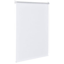Store enrouleur sans perçage réglage en continue bande de tissu polyester 45 x 150 cm blanc 03_0006072