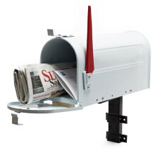 Buzón de correo diseño americano blanco montaje en la pared puesto 16_0000333