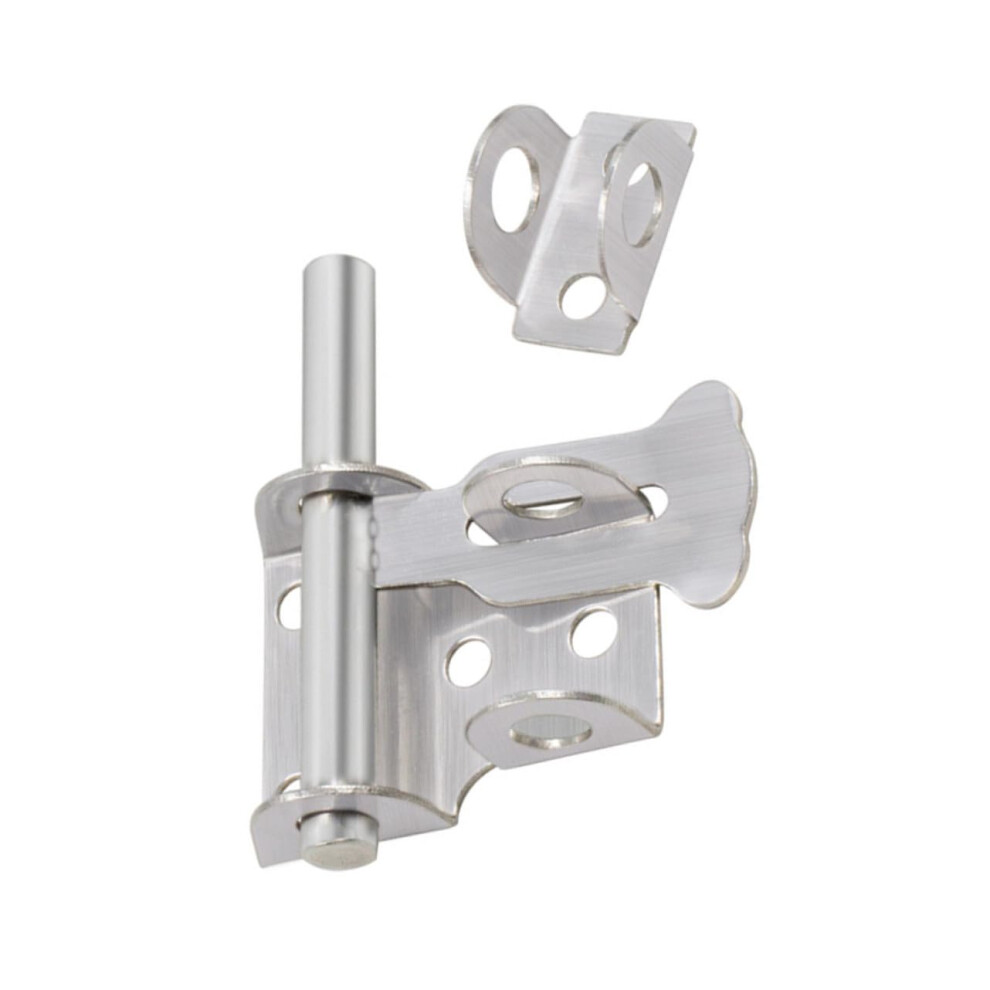 Stainless Steel Sliding Latch Locks 3-Piece Set For Wood Doors Privacy And Security Indoor Outdoor Use Slide Bolts 9393856758203