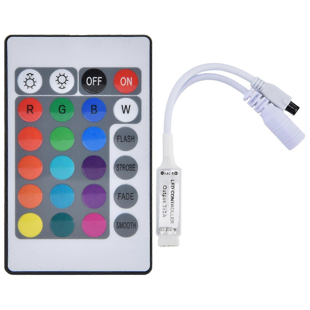 24 Key IR Remote Wireless Colorful Strip Controller for Monochromatic Lamps with LED As Light Source-image-OPC-PKHVH9V-NEW