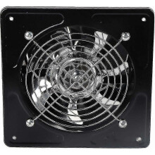 2024 6" Air Extractor Fan Bore Hole Diameter 150mm Air Extractor 40w Wall Mounted Exhaust Fan For Kitchen Bathroom(black)