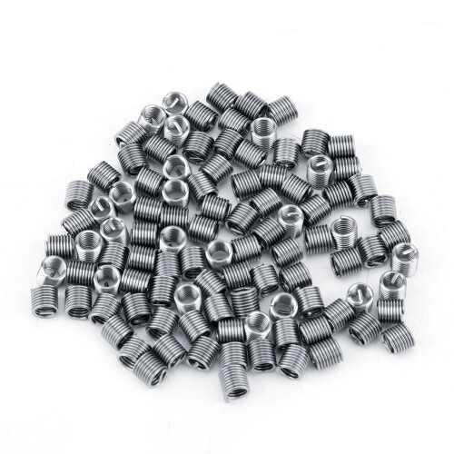 M4 Stainless Steel SS304 Coiled Wire Thread Inserts 100pcs M4*0.7*2 D 1