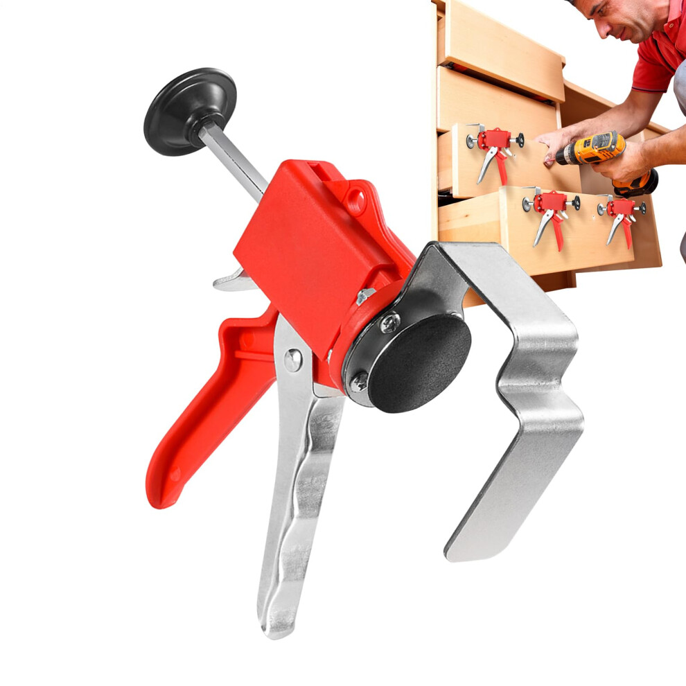 Stainless Steel Cabinet Clamp, Quick Alignment Jig, Adjustable Drawer Front Fixing Tool, Heavy-Duty Mounting Hardware 9393856758746