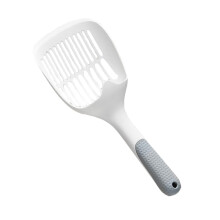 Cat Litter Scoopers Two Pack Long Handle Plastic Pet Waste Scoops For All Litter Types Ergonomic Easy To Clean