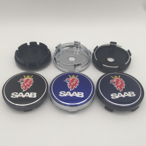 Saab, 65 mm blå klistermärke 1