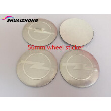 Opel, 56 mm silverfärgad klistermärke