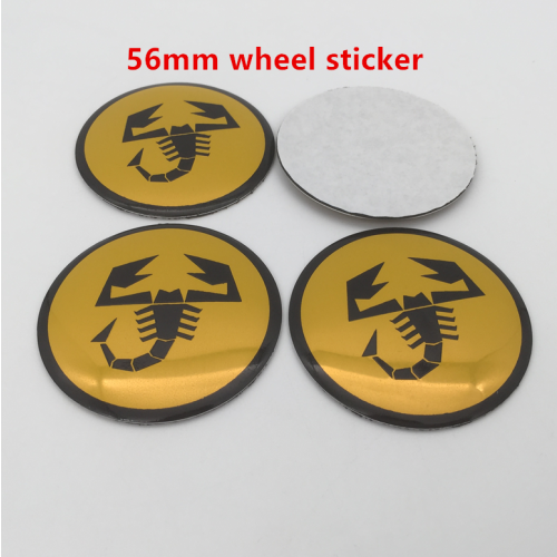 Abarth bilfälg, 56 mm gul