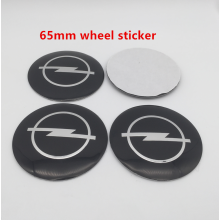 Opel, 65 mm svart klistermärke