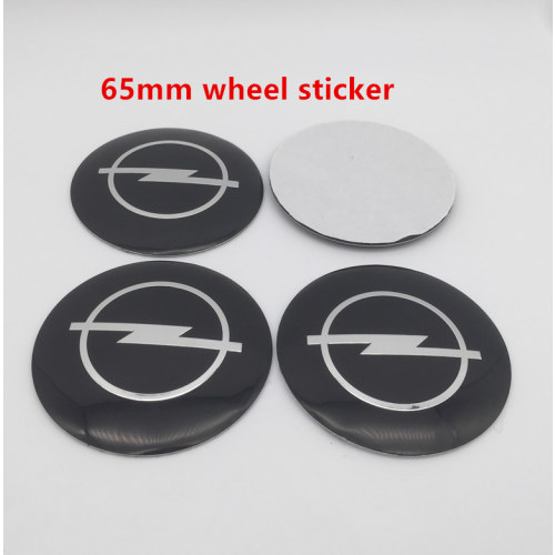 Opel, 65 mm svart klistermärke
