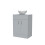 NES Home Nes Home Matte Grey 600mm Bathroom Doors Vanity Unit Round Ceramic Basin 6