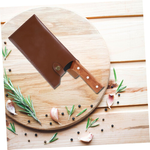Artificial Leather Kitchen Sheath Cover PU Leather Case Compact Portable Protector Sleeve For Kitchen Accessories 1