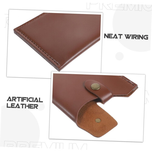 Artificial Leather Kitchen Sheath Cover PU Leather Case Compact Portable Protector Sleeve For Kitchen Accessories 2