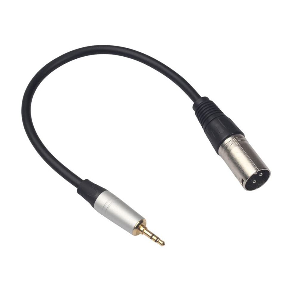 3.5Mm Stereo Jack Plug Audio Cable To 3-Pin Xlr Male Microphone Adapter, 3.5Mm To Xlr, Camera/Mixer Compatible 9393856759293