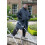 (Black, 5XL) D555 WEBBER Sherpa Lined Showerproof Changing Robe For Men 7