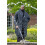 (Black, 5XL) D555 WEBBER Sherpa Lined Showerproof Changing Robe For Men 8