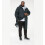 (Black, 5XL) D555 WEBBER Sherpa Lined Showerproof Changing Robe For Men 5