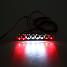 Realistische 8-LED-Leiste für RC-Modellautos - Weißes rotes Rücklicht