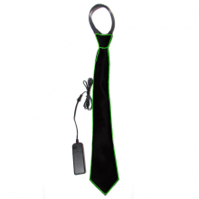 Bow Tie LED Glow in The Dark Adjustable Flashing Speed Multiple Light Colors for Parties Weddings Halloween CosplayGreen