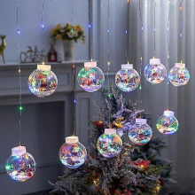 Holiday LED String Light Fairy Colorful Light 8 Modes EU plug Outdoor Garden Wedding Home Room Decoration Lampwishing ballEU plug
