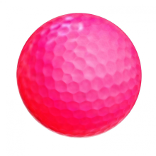 Double Layer Colorful Golfs Gift Ball Portable Durable Small Golfs Ball for Playing GolfsFluorescent Pink