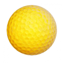 Double Layer Colorful Golfs Gift Ball Portable Durable Small Golfs Ball for Playing GolfsYellow