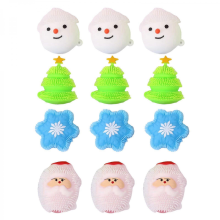 12PCS Christmas Balls With Squeeze Lights, Pointed Balls, Christmas Party Toys fast