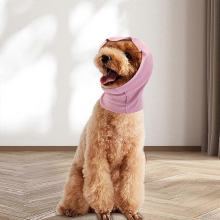 Pet Hoodz Reusable Earmuffs, Pink, Large, Approx. 6.7 X 4.7in