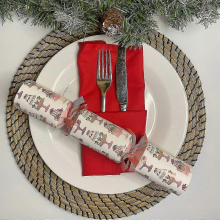 Luxury Cupcake Christmas Crackers | Novelty Party Table Decorations X 6Pink