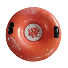 Inflatable Snow Tube Portable Gift with Handles for Skiing Outdoor ChristmasRed90cm