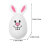 24pcs Easter Egg Ornament Openable Easter Rabbit Eggs Shape Decor Easter Party FavorsWhite7.50X7.50X4.50CM 2