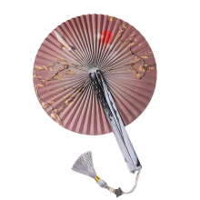 Round Magnetic Folding Hand Fan Compactly Coolings Fans For Outdoor Game Christmas Decorations Festival Performances4