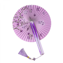 Round Magnetic Folding Hand Fan Compactly Coolings Fans For Outdoor Game Christmas Decorations Festival Performances1