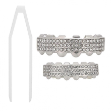 Teeth Set Bling Teeth Accessory Decoration for Halloween Party Hip Hop Show