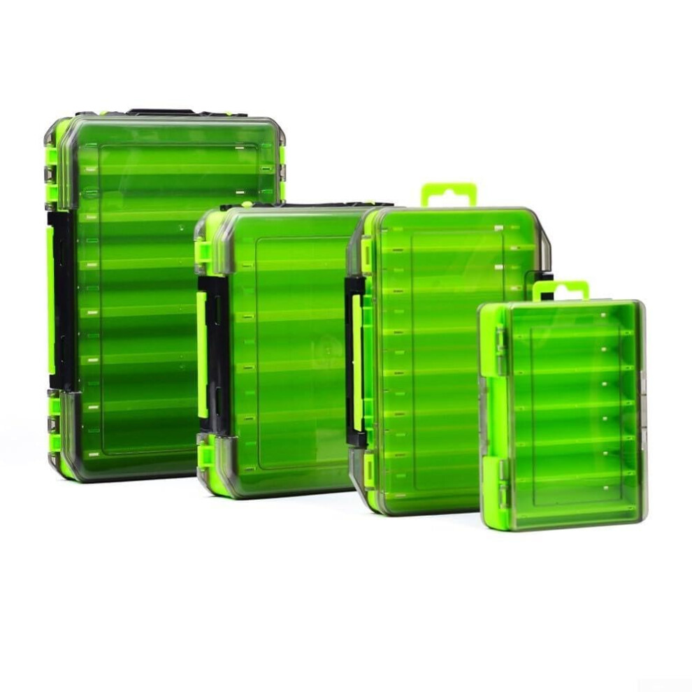 Double-Sided Tackle Box Portable PP Storage for Lures and Fishing Accessories Green A-image-OPC-PKHWH2M-NEW