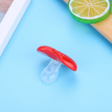 Rote Silikon-Babyschnuller Schnuller Lebensmittelqualität Lustige Lippen Für Babys geeignet