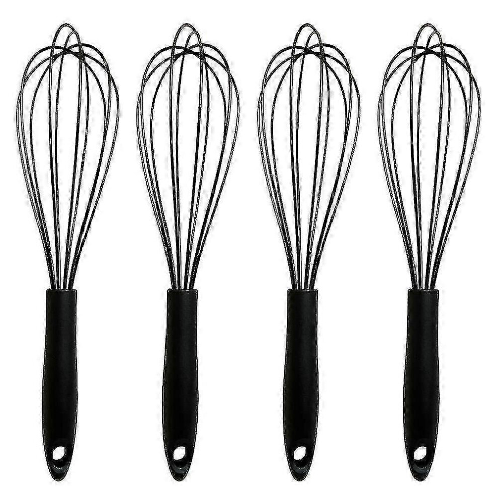 Silicone Whisk Set, Non-Scratch Coated Whisks for Kitchen and
