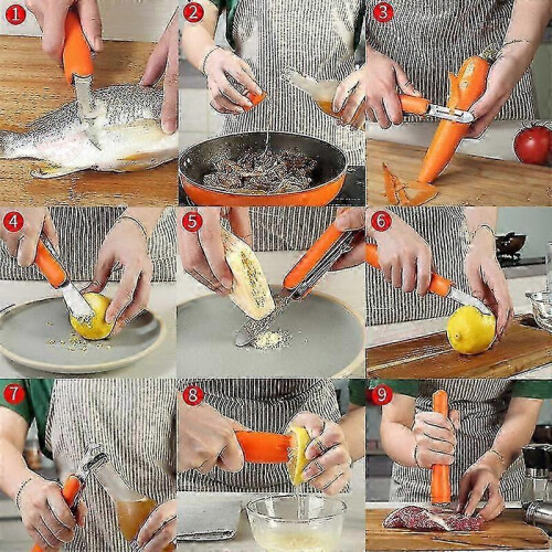 in 1 Multi-Function Kitchen Tool, Versatile Gadget, Lemon Squeezer, Meat Grinder, Bottle Opener 2