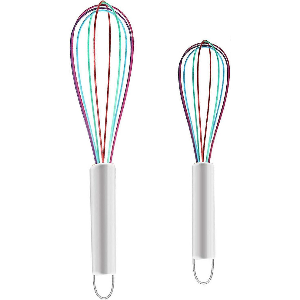 Whisk Set, Colorful Silicone Balloon Whisk, Wire Hand Whisk, Kitchen Whisk, Mini Silicone Whisk