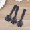 100 Pcs Disposable Plastic Pasta Spoons Fruit Forks Party Tableware Appetizer Forks Camping Forks Plastic Tableware 2