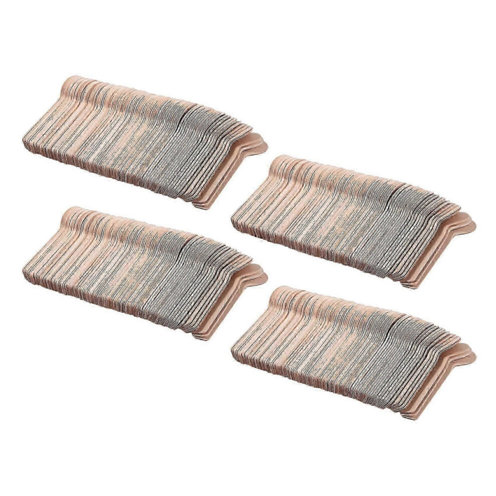 Pack Of 100 Mini Disposable Wooden Ice Spoons Cream