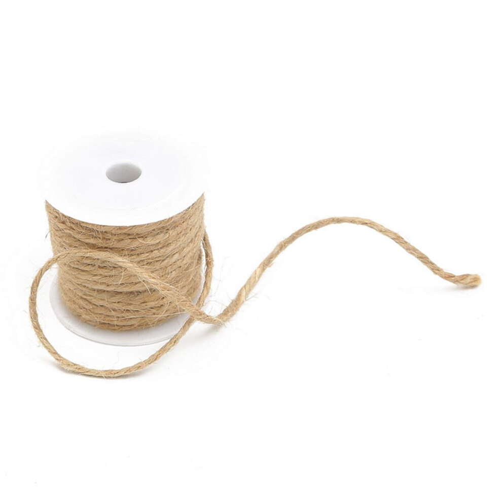 Natural Jute Twine 1Mm X 15M Burlap Hessian Jute Rope Roll Gift Packing String 6447073708688