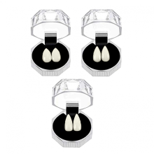 3Pcs Werewolf Teeth Simulation Decorative Costume Accessories Creative Faux Teeth for Cosplay JIKAIXWhite3 Pairs